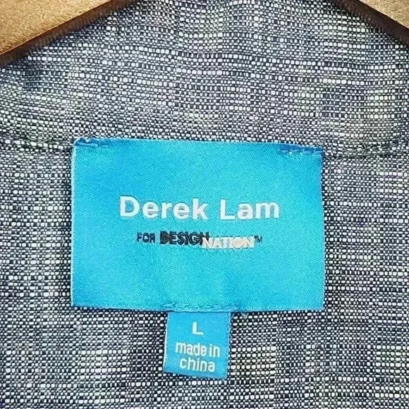 Derek Lam Full Zip Hooded Cap sleeve Jacket Women's L 1742 - Picture 6 of 9